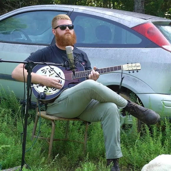 Oliver Anthony Sitting with Guitar LIFE SIZE Cardboard Cutout LAST ONE!